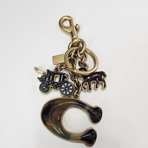 Coach charm Keychain turle shell